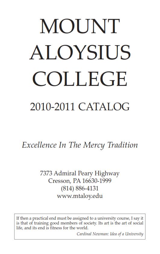 2010-2011 College Catalog